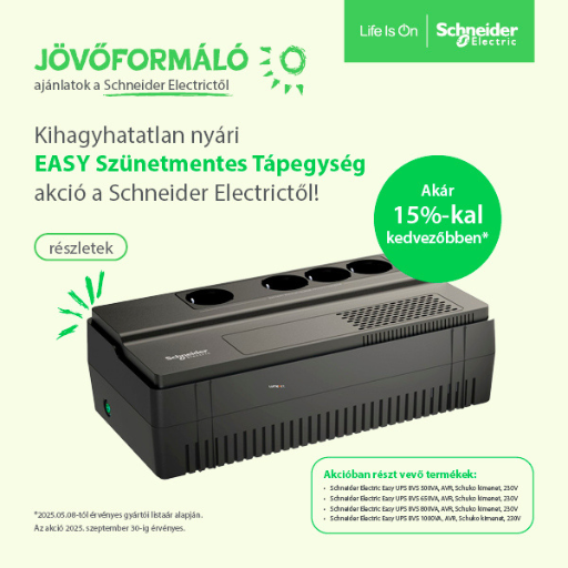 Kihagyhatatlan EASY Szünetmentes Tápegység akció a Schneider Electrictől